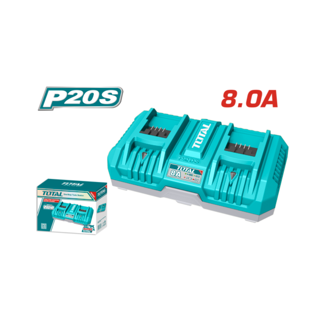 P20S 2-port Lithium-Ion battery charger 8ah