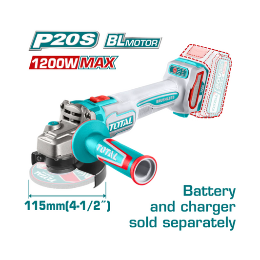 Cordless Compact Angle grinder 1200max - Tool Only