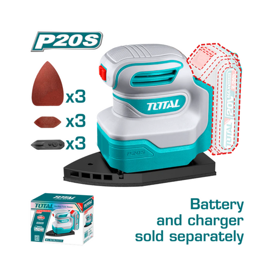 Cordless palm sander 20V 1200rpm